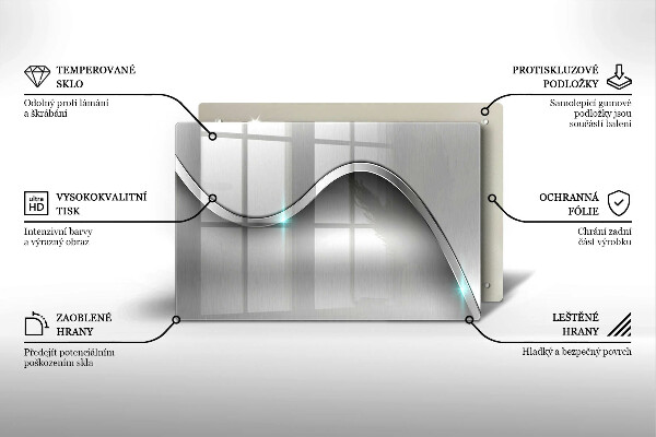 Osłona na płytę indukcyjną Metalowa abstrakcja