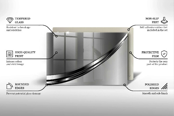 Osłona na płytę indukcyjną Metalowa abstrakcja