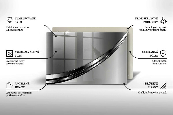 Osłona na płytę indukcyjną Metalowa abstrakcja