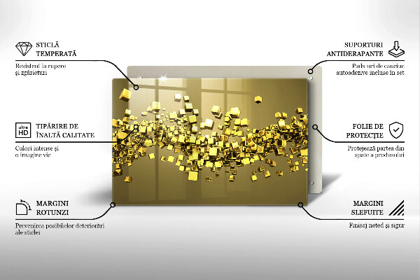 Osłona na płytę indukcyjną Abstrakcja geometria 3D