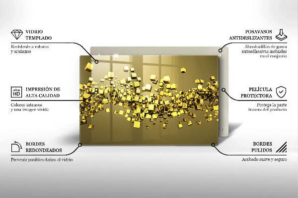 Osłona na płytę indukcyjną Abstrakcja geometria 3D