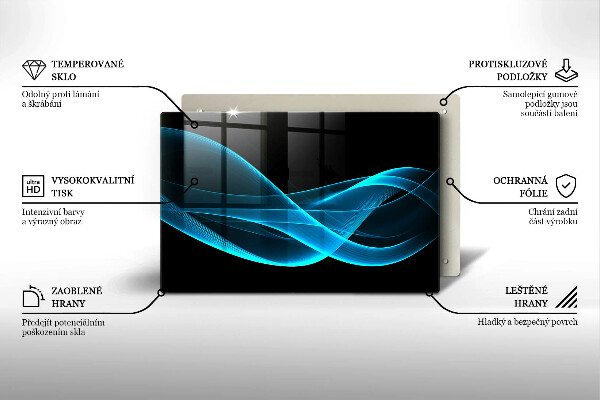 Osłona na płytę indukcyjną Niebieska abstrakcja
