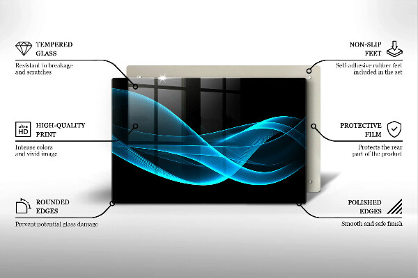 Osłona na płytę indukcyjną Niebieska abstrakcja