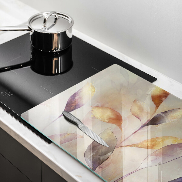 Osłona na płytę indukcyjną Malowane boho liście