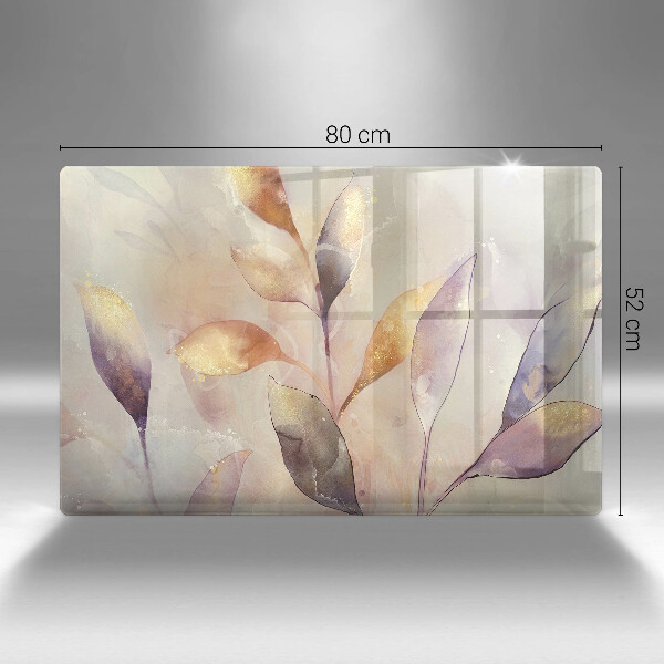 Osłona na płytę indukcyjną Malowane boho liście