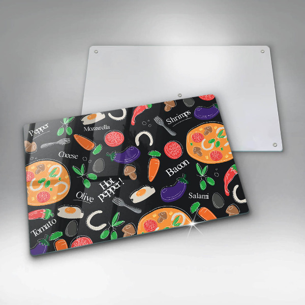 Osłona na płytę indukcyjną Ilustracja jedzenie