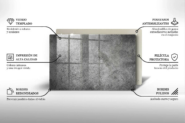 Osłona na płytę indukcyjną Beton kamień tekstura