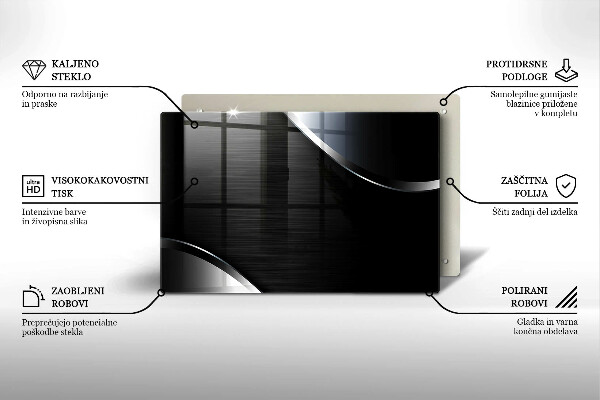 Osłona na płytę indukcyjną Metalowa abstrakcja