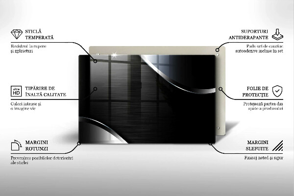 Osłona na płytę indukcyjną Metalowa abstrakcja