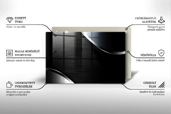 Osłona na płytę indukcyjną Metalowa abstrakcja