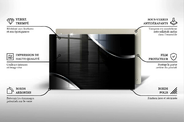 Osłona na płytę indukcyjną Metalowa abstrakcja