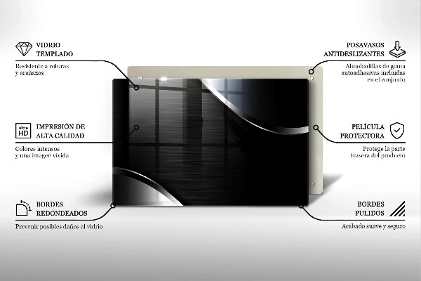 Osłona na płytę indukcyjną Metalowa abstrakcja