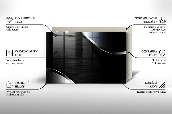 Osłona na płytę indukcyjną Metalowa abstrakcja
