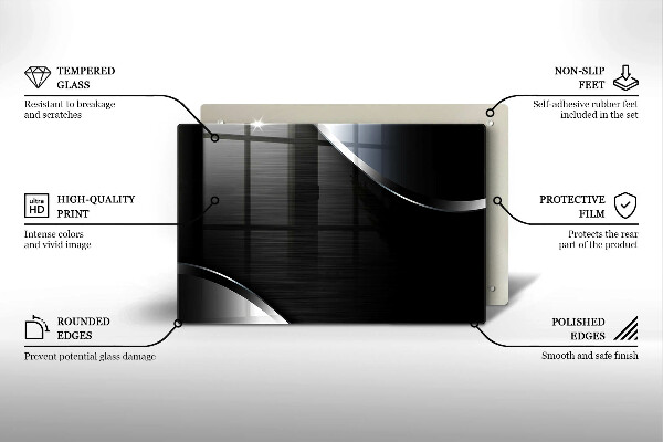 Osłona na płytę indukcyjną Metalowa abstrakcja
