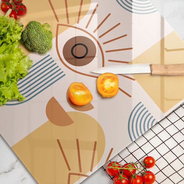 Osłona na płytę indukcyjną Boho wzór oczy