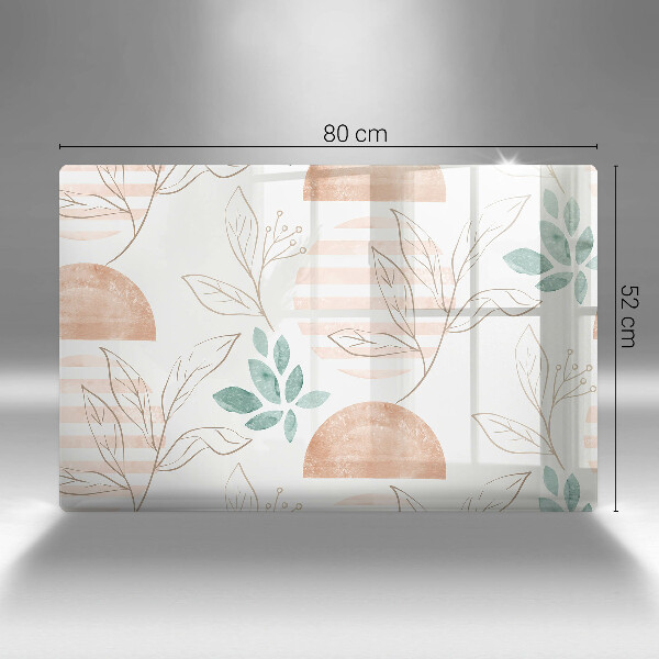 Osłona na płytę indukcyjną Boho wzór liście