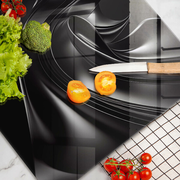 Osłona płyty indukcyjnej Abstrakcja czarna masa