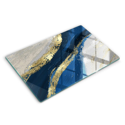 Osłona płyty indukcyjnej Tekstura ze złotem