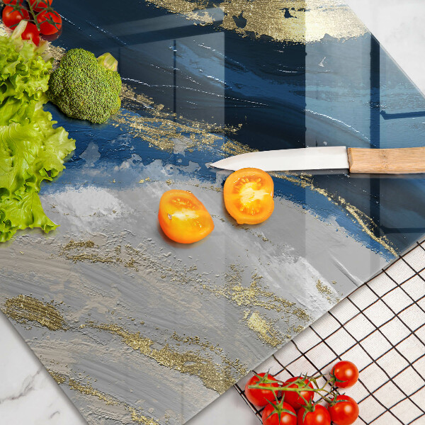 Osłona płyty indukcyjnej Tekstura ze złotem