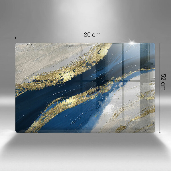 Osłona płyty indukcyjnej Tekstura ze złotem