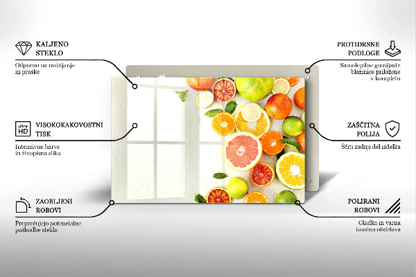 Osłona płyty indukcyjnej Owoce cytrusy