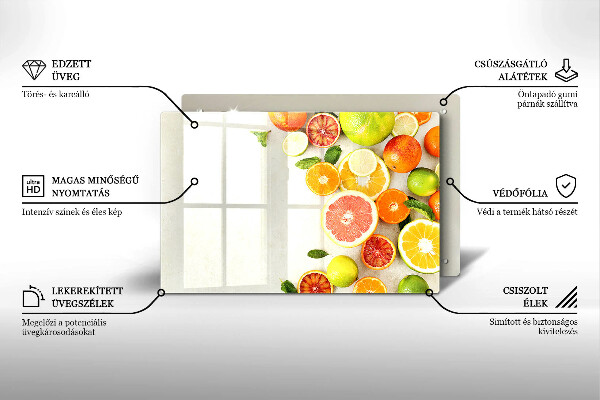 Osłona płyty indukcyjnej Owoce cytrusy