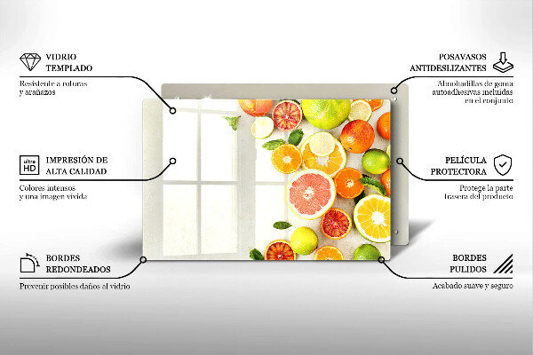 Osłona płyty indukcyjnej Owoce cytrusy
