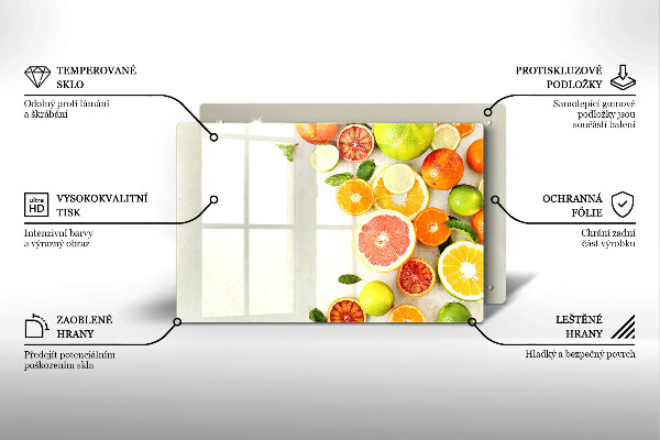 Osłona płyty indukcyjnej Owoce cytrusy