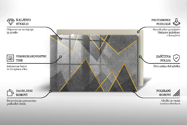 Osłona płyty indukcyjnej Ostre kształty