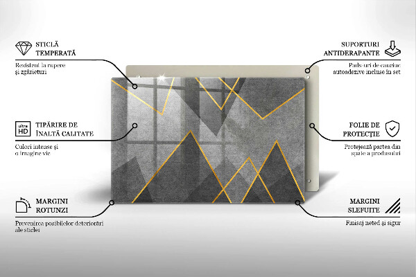 Osłona płyty indukcyjnej Ostre kształty
