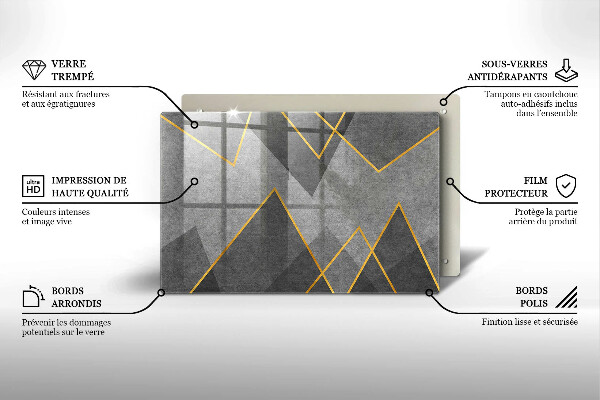 Osłona płyty indukcyjnej Ostre kształty
