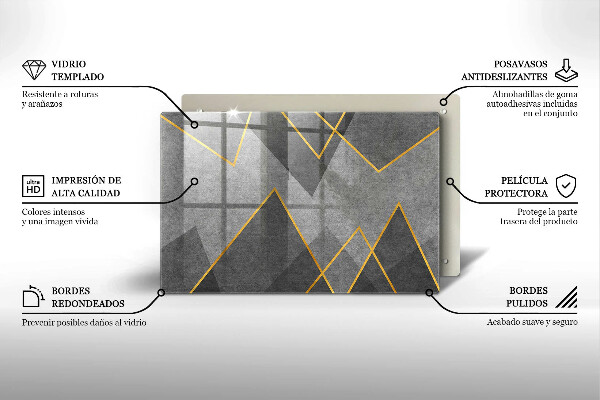 Osłona płyty indukcyjnej Ostre kształty