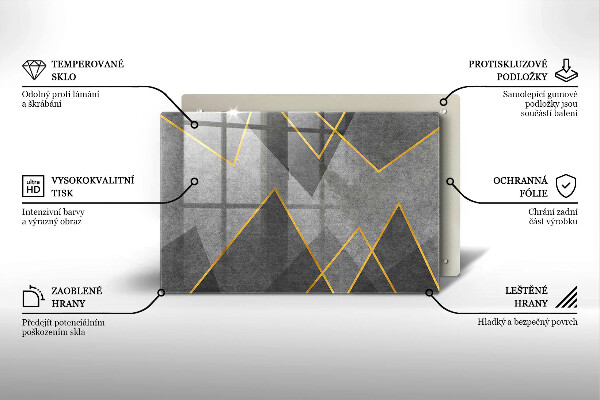 Osłona płyty indukcyjnej Ostre kształty