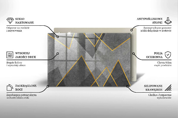 Osłona płyty indukcyjnej Ostre kształty