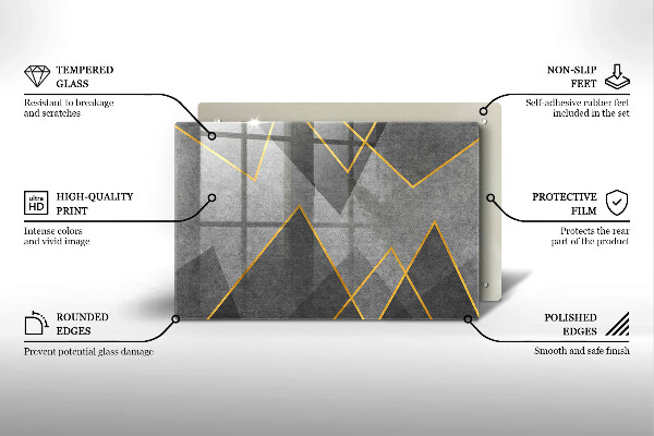 Osłona płyty indukcyjnej Ostre kształty