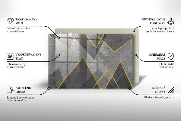 Osłona płyty indukcyjnej Ostre kształty