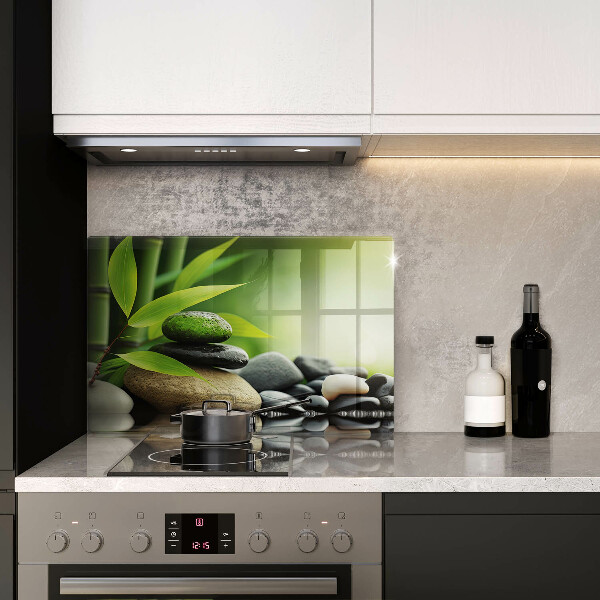 Osłona płyty indukcyjnej Zen bambus kamienie