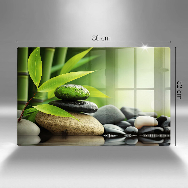 Osłona płyty indukcyjnej Zen bambus kamienie