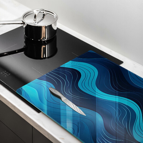 Osłona płyty indukcyjnej Abstrakcyjne fale