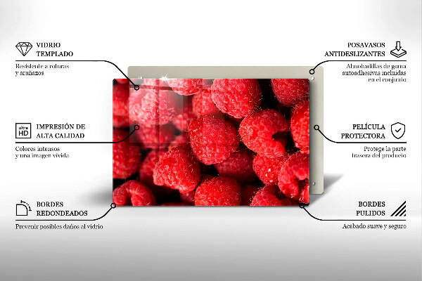 Osłona płyty indukcyjnej Owoce maliny