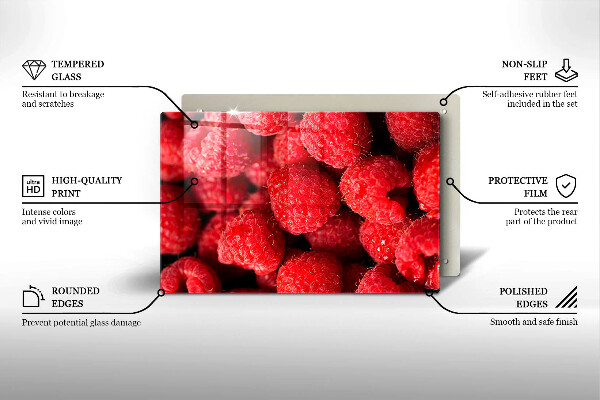 Osłona płyty indukcyjnej Owoce maliny