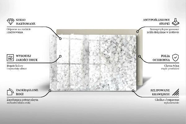 Osłona płyty indukcyjnej Kryształy soli