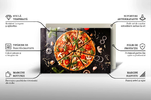 Osłona płyty indukcyjnej Pizza z pieczarkami