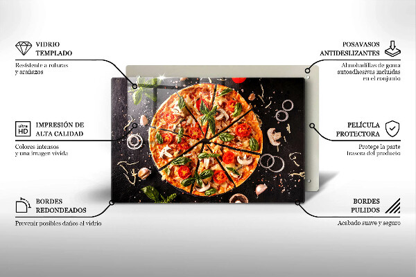 Osłona płyty indukcyjnej Pizza z pieczarkami