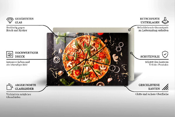 Osłona płyty indukcyjnej Pizza z pieczarkami