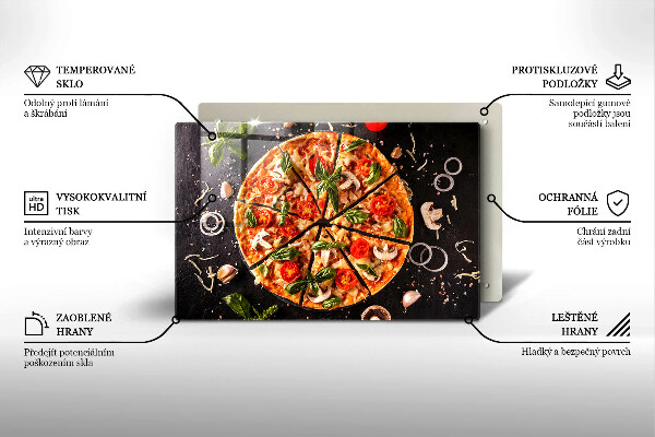 Osłona płyty indukcyjnej Pizza z pieczarkami