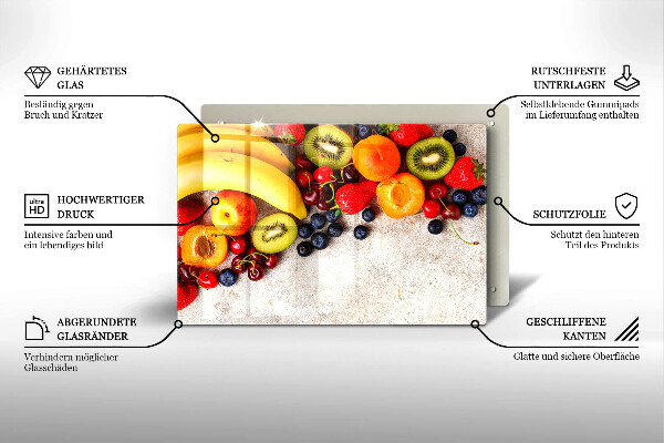 Osłona płyty indukcyjnej Wakacyjne owoce