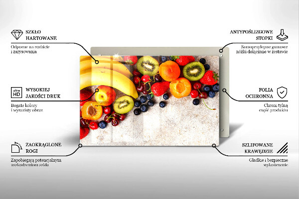 Osłona płyty indukcyjnej Wakacyjne owoce