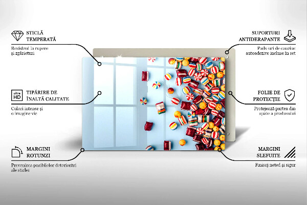 Osłona płyty indukcyjnej Kolorowe cukierki
