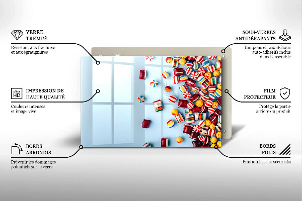 Osłona płyty indukcyjnej Kolorowe cukierki